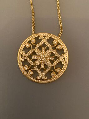 SALE!!! Touchstone Crystal Swarovski lattice medallion